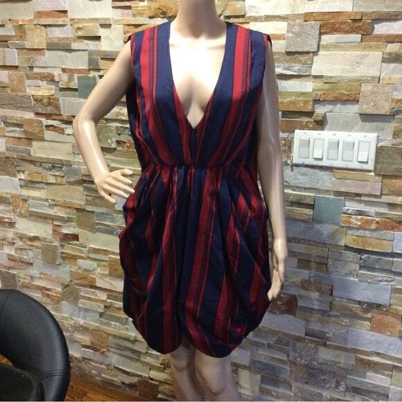 MCQ Striped Mini Dress-Balloon - Picture 7 of 13